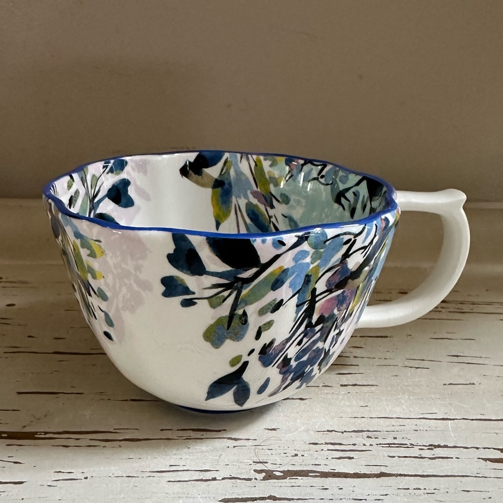 Anthropologie Floral Tea Cup